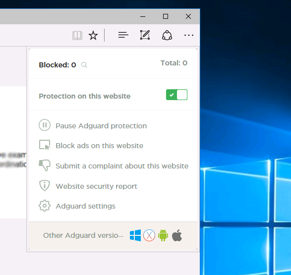 adguard extension for microsoft edge